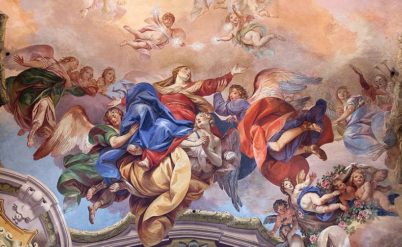 La Asunción de la Virgen María, Basílica San Petronio, Bologna, Italia.